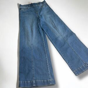 Spanx Seamed‎ Front Wide Leg Jeans Womens Medium Baggy Relaxed Vintage Indigo